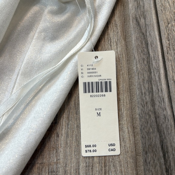 NWT By Anthropologie Shine Knot Flowy Tank‎ in Ivory Size Medium - Picture 6 of 11